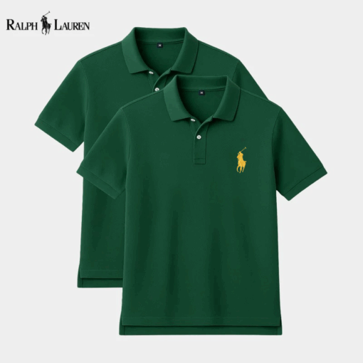𝐑𝐚𝐥𝐩𝐡 𝐋𝐚𝐮𝐫𝐞𝐧 Polo Bundle – Buy 1, Get 1 Free + FREE Premium Wristwatch - Image 5