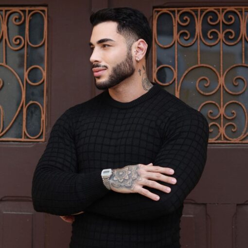 Men's Basic Knit Sweater - Image 4