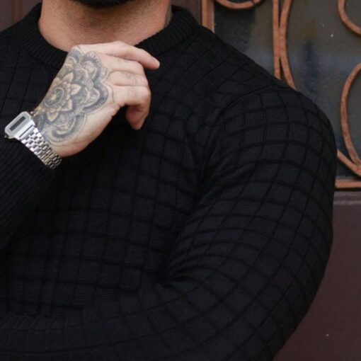 Men's Basic Knit Sweater - Image 5