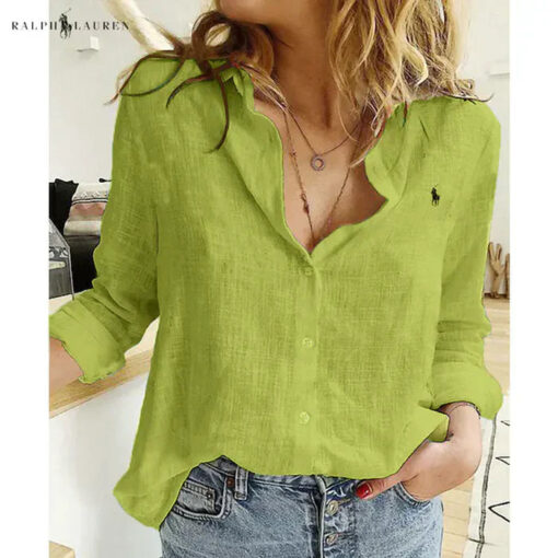 Ralph Lauren Linen Button-Up Shirt - Image 4