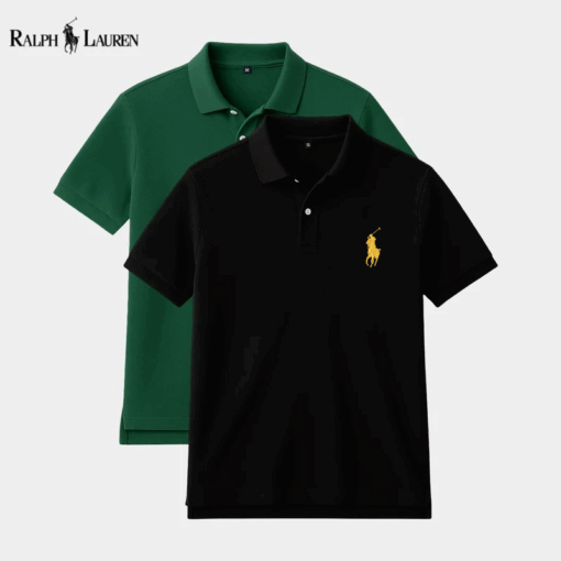 𝐑𝐚𝐥𝐩𝐡 𝐋𝐚𝐮𝐫𝐞𝐧 Polo Bundle – Buy 1, Get 1 Free + FREE Premium Wristwatch - Image 3