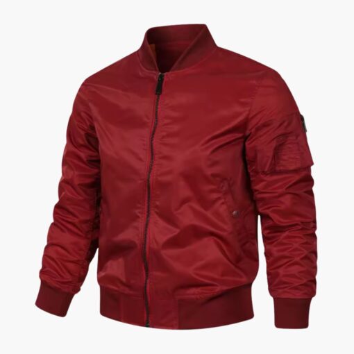 Men's Blue Bomber Jacket - Image 4