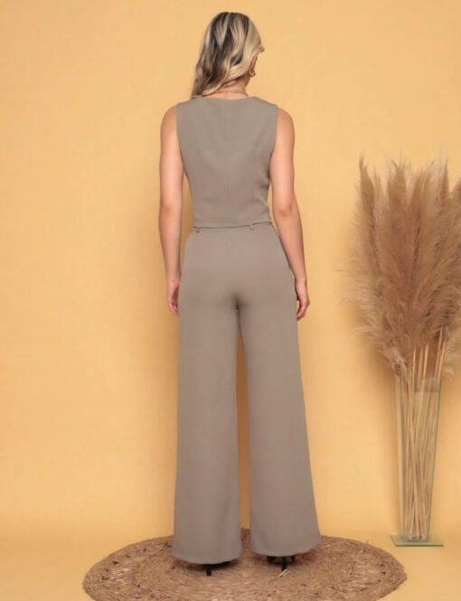 Women's Vest and Tailored Trousers Set - Elegant Fashion - Image 20