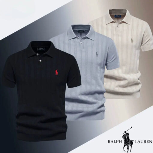 Elegant Knit Polo Shirt - Image 5