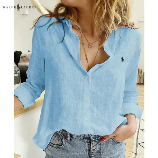 Ralph Lauren Linen Button-Up Shirt - Image 2