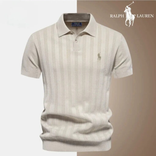 Elegant Knit Polo Shirt