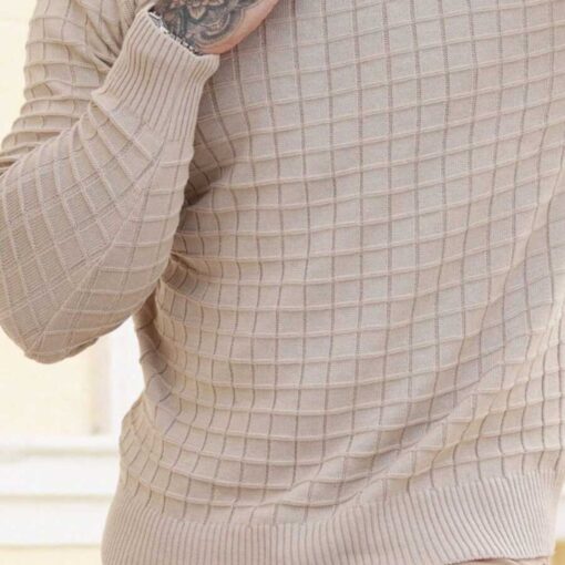 Men's Basic Knit Sweater - Image 3