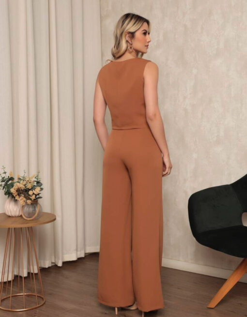 Women's Vest and Tailored Trousers Set - Elegant Fashion - Image 25
