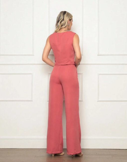 Women's Vest and Tailored Trousers Set - Elegant Fashion - Image 35