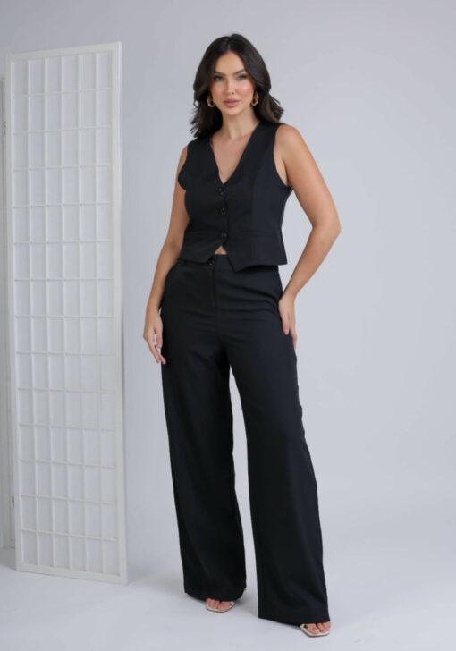 Women's Vest and Tailored Trousers Set - Elegant Fashion - Image 8